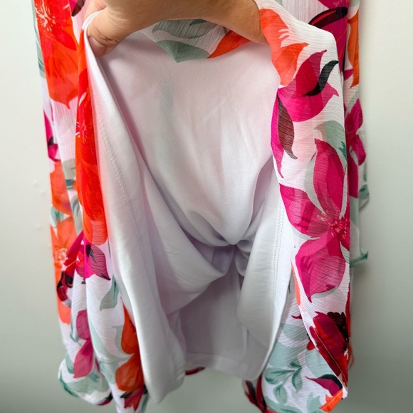 Calvin Klein Women's Floral-Print Halter Tiered  Maxi Dress size 12 lined Party - Picture 8 of 15